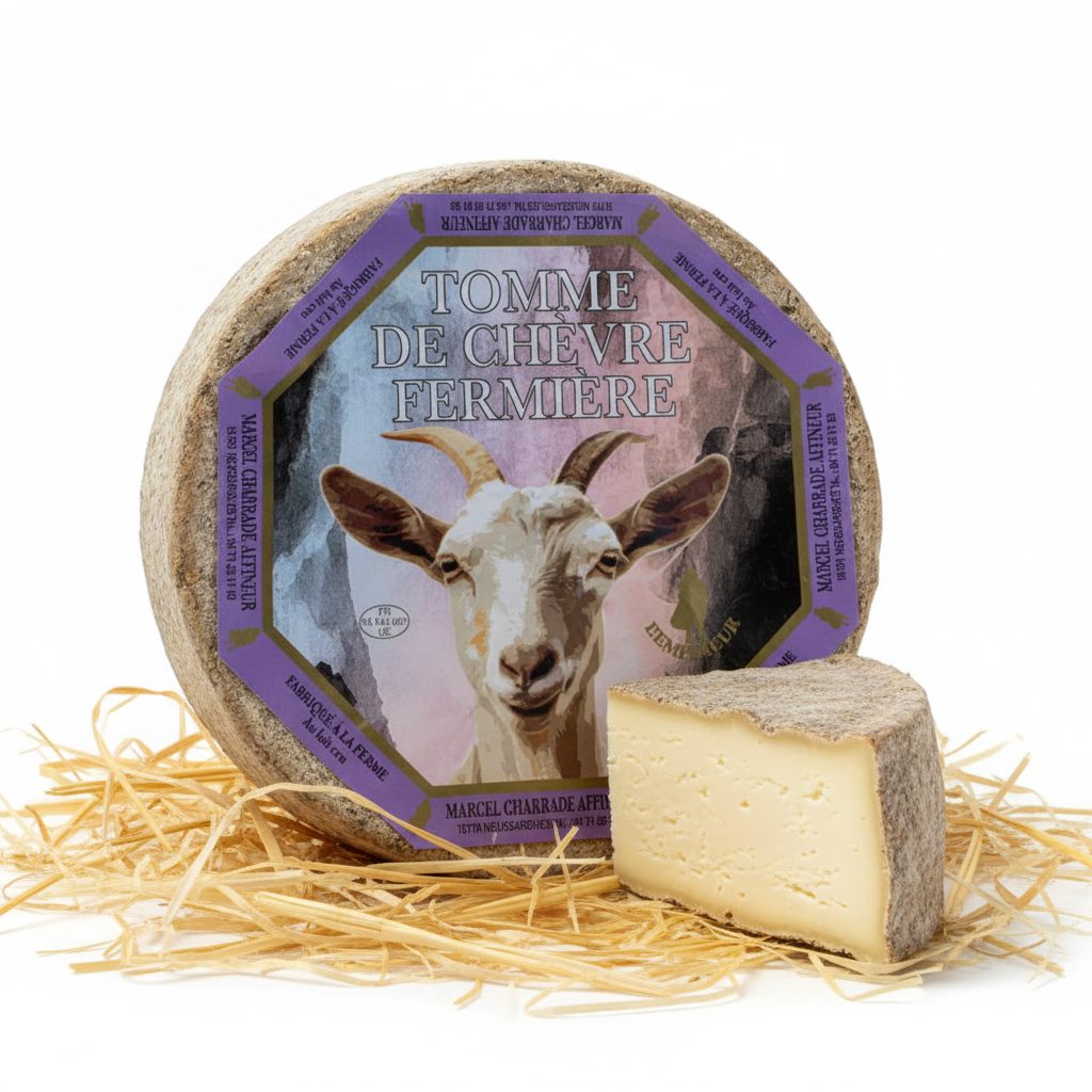 Tomme de Chèvre Fermière - étiquette fidèle