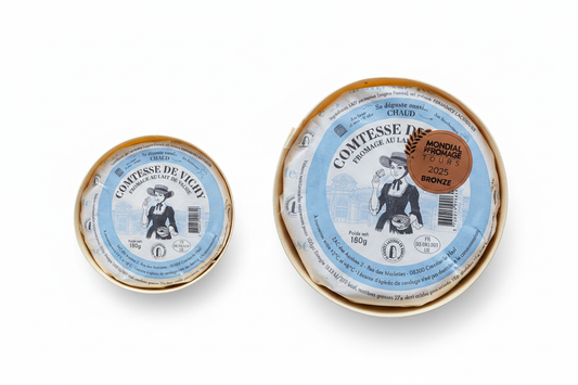 Comtesse de Vichy 180g et 350g côte à côte