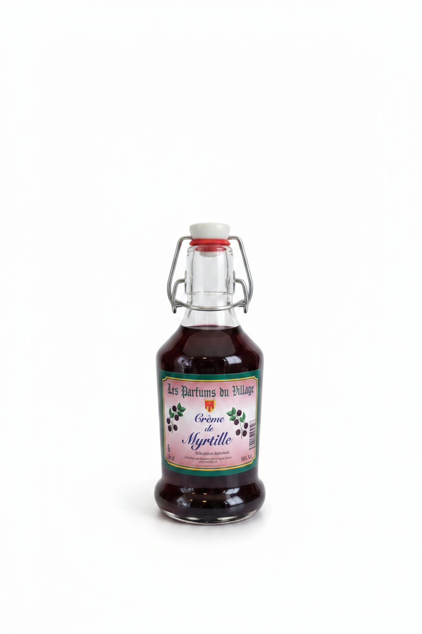 Crème de Myrtille fond blanc