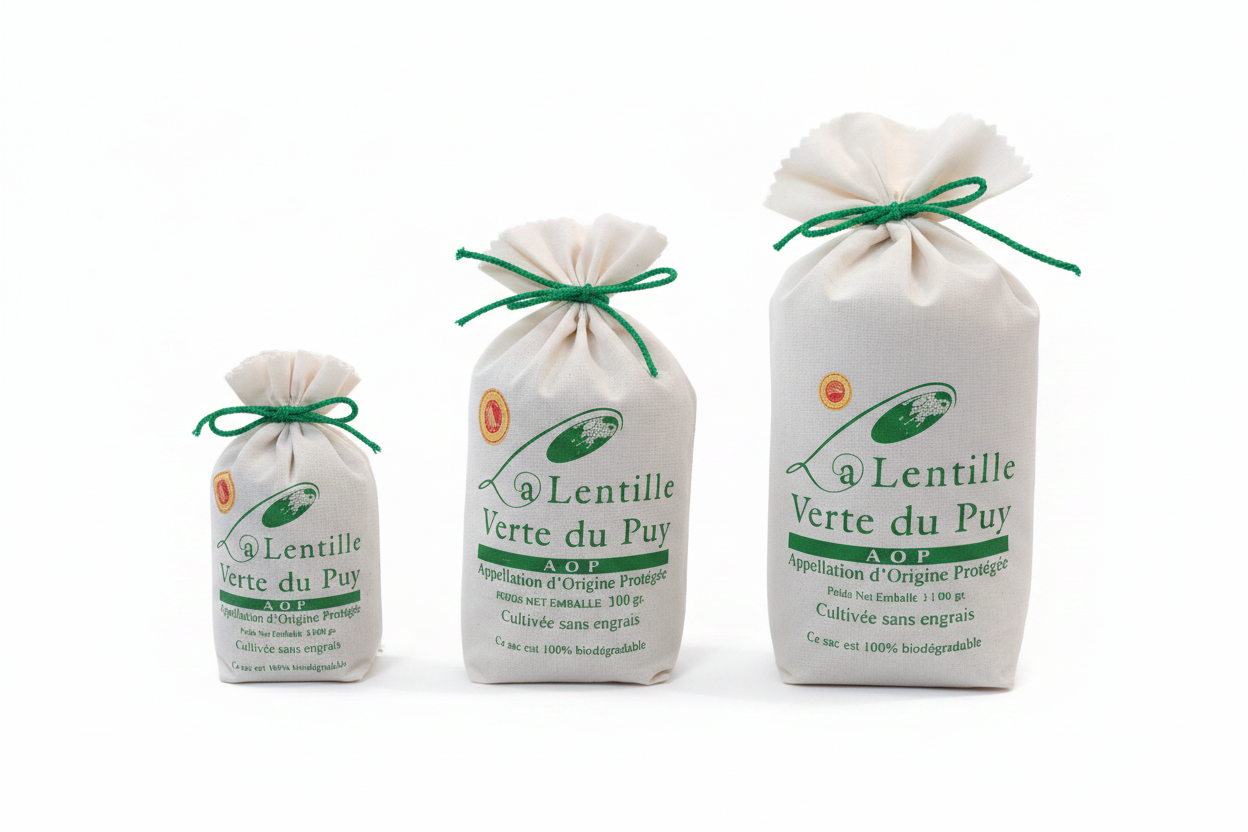 La Lentille Verte du Puy - 3 tailles