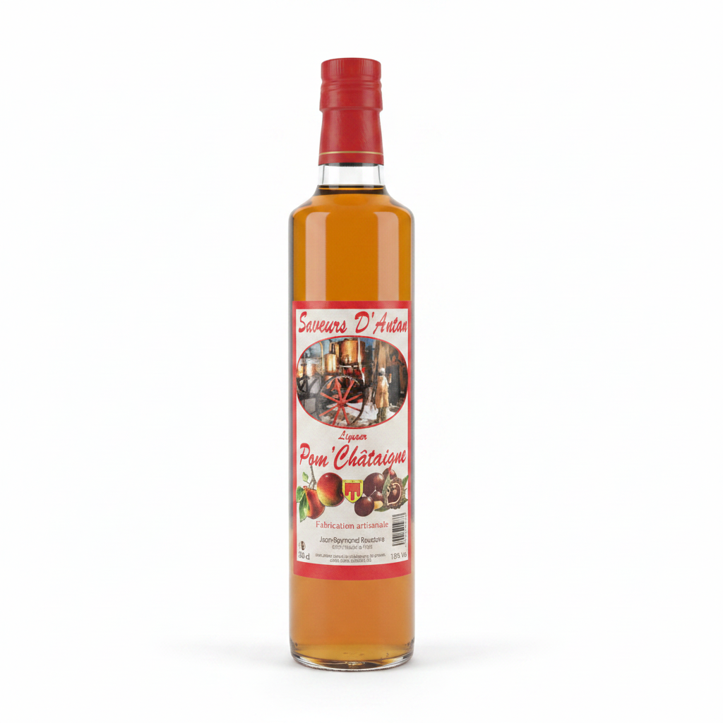 Liqueur Pom'Châtaigne - fond blanc