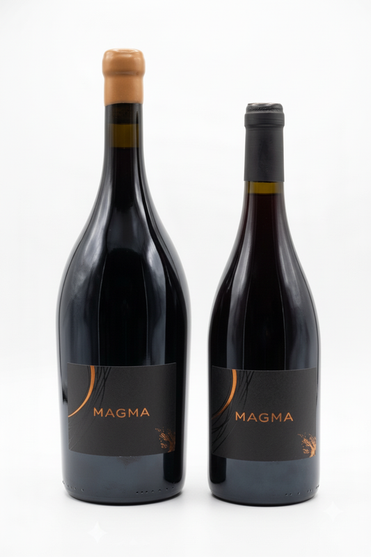 Magma Rouge - Magnum et 75cl propres fond blanc