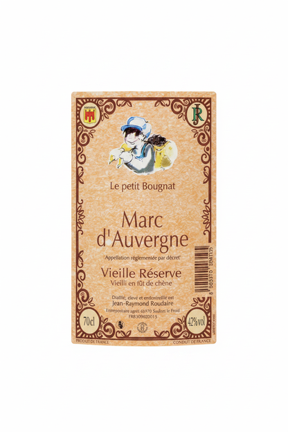 Marc d'Auvergne - étiquette seule
