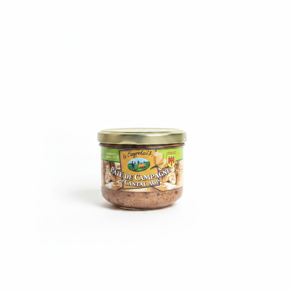Pâté de Campagne au Cantal AOP - fond blanc