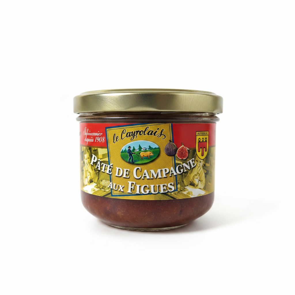 Pâté de Campagne aux Figues - fond blanc