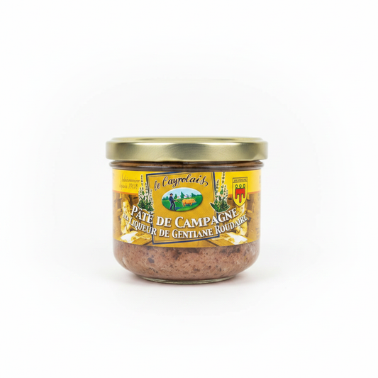 Pâté de Campagne à la Liqueur de Gentiane Roudaire - fond blanc
