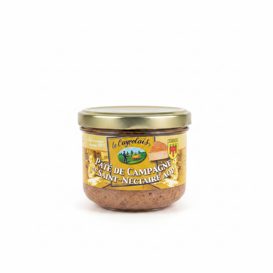 Pâté de Campagne Saint-Nectaire AOP - fond blanc