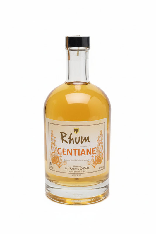 Rhum Gentiane fond blanc