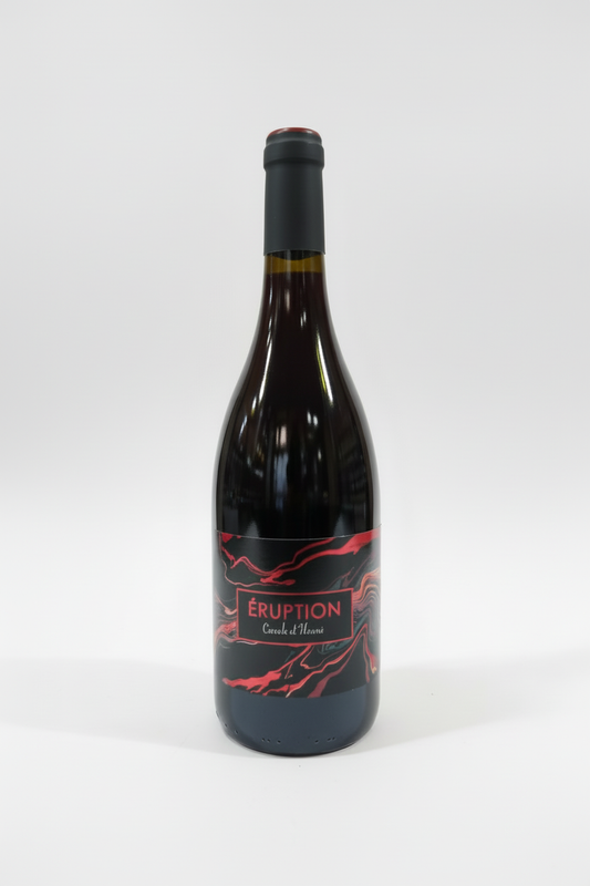Éruption Rouge – bouteille rapprochée