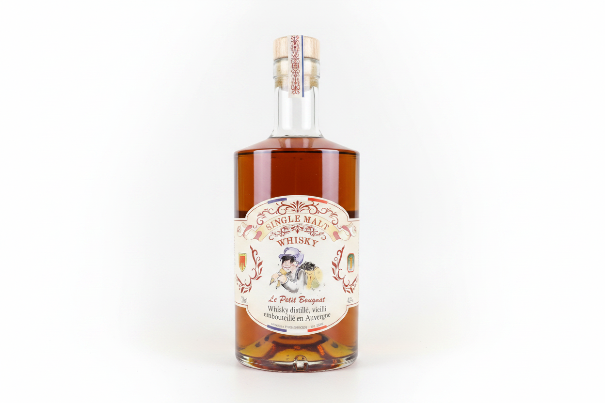 Single Malt Whisky Le Petit Bougnat – fond blanc