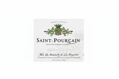 Étiquette Saint-Pourçain Blanc - fond blanc